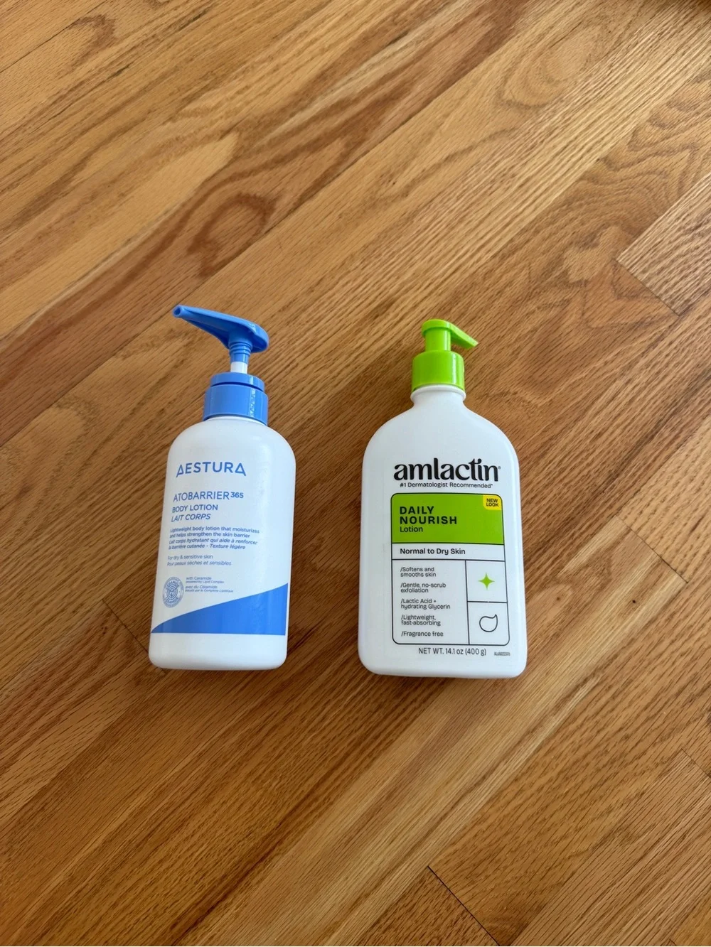 Amlactin lotion for kp bumps and aestura auto barrier body lotion